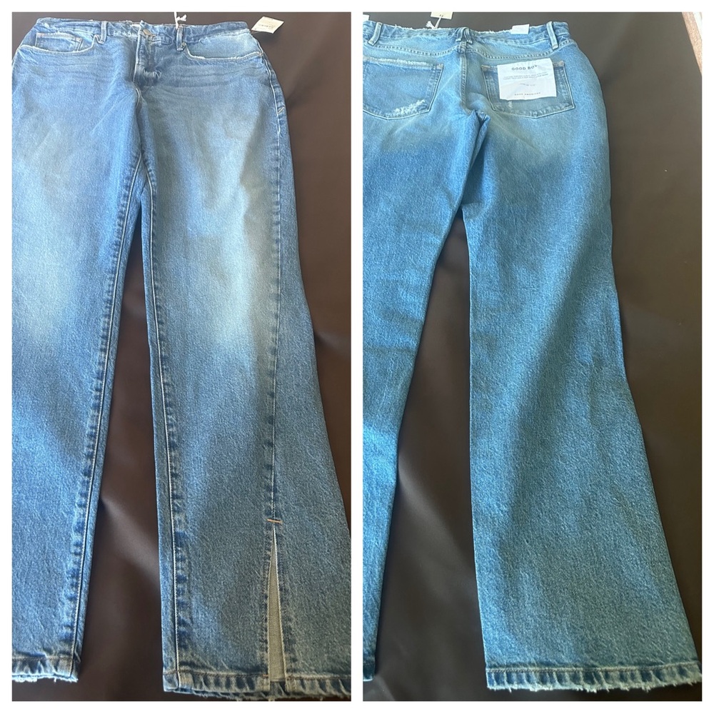NWT Good American Good Boy jeans size 14/32
Inseam 32”